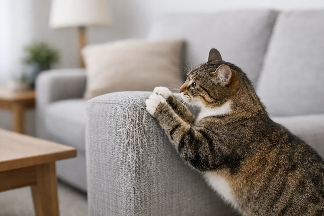 Pourquoi mon chat griffe le canapé ?