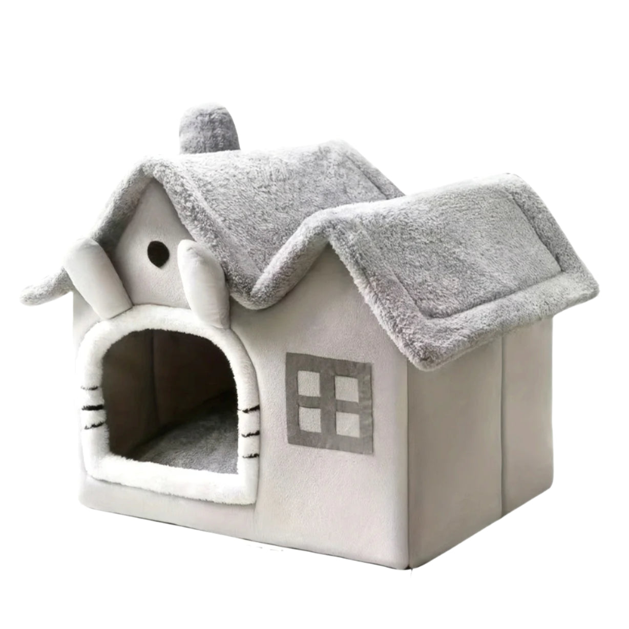 Maison Lit pour Chat Classique Douce - Niche Confortable pour Petits Animaux - Catounet