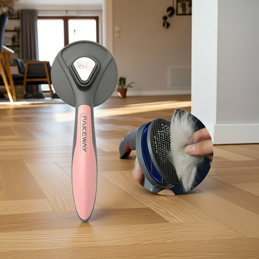Brosse Dêmêlante pour Chat et Chien — Élimine les Poils