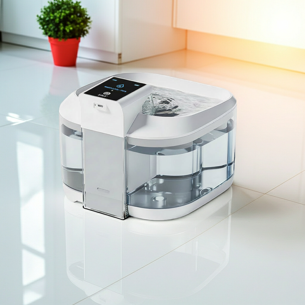 Fontaine à Eau 4,5L Rechargeable pour Chat et Chien — Sans Fil, Circulation Automatique