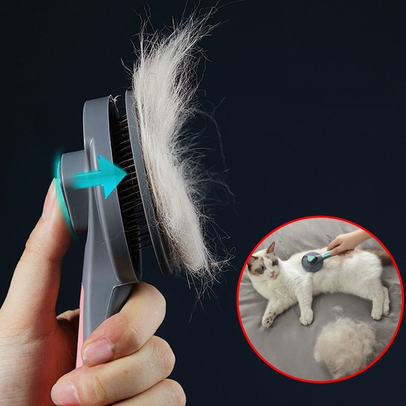 Brosse Démêlante pour Chat et Chien - Élimine les Poils OBA