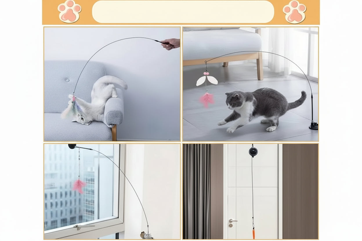 Jouet Papillon Interactif pour Chat Cashymart