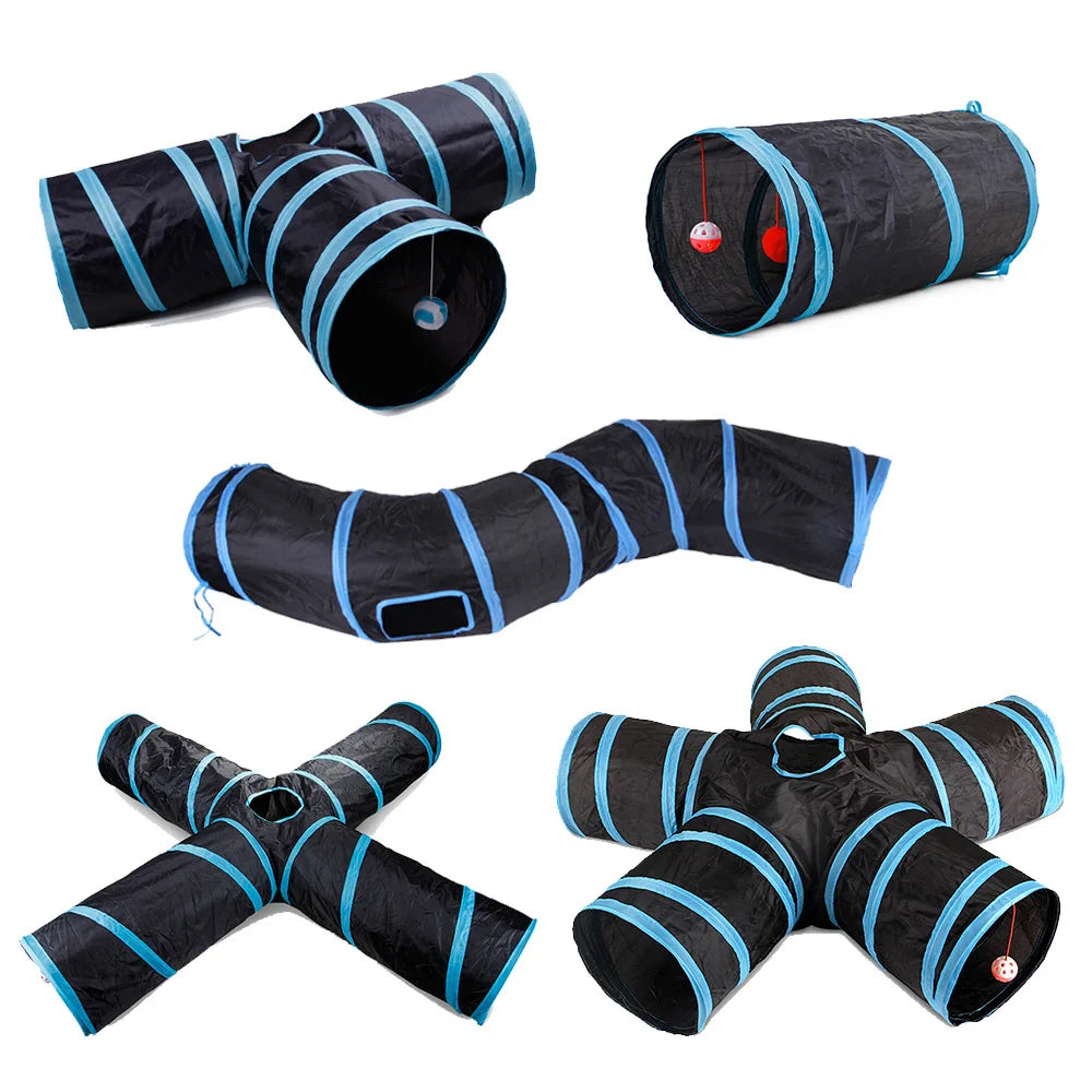 Tunnel Pliable Interactif pour Chat - Multi-Formes - Catounet