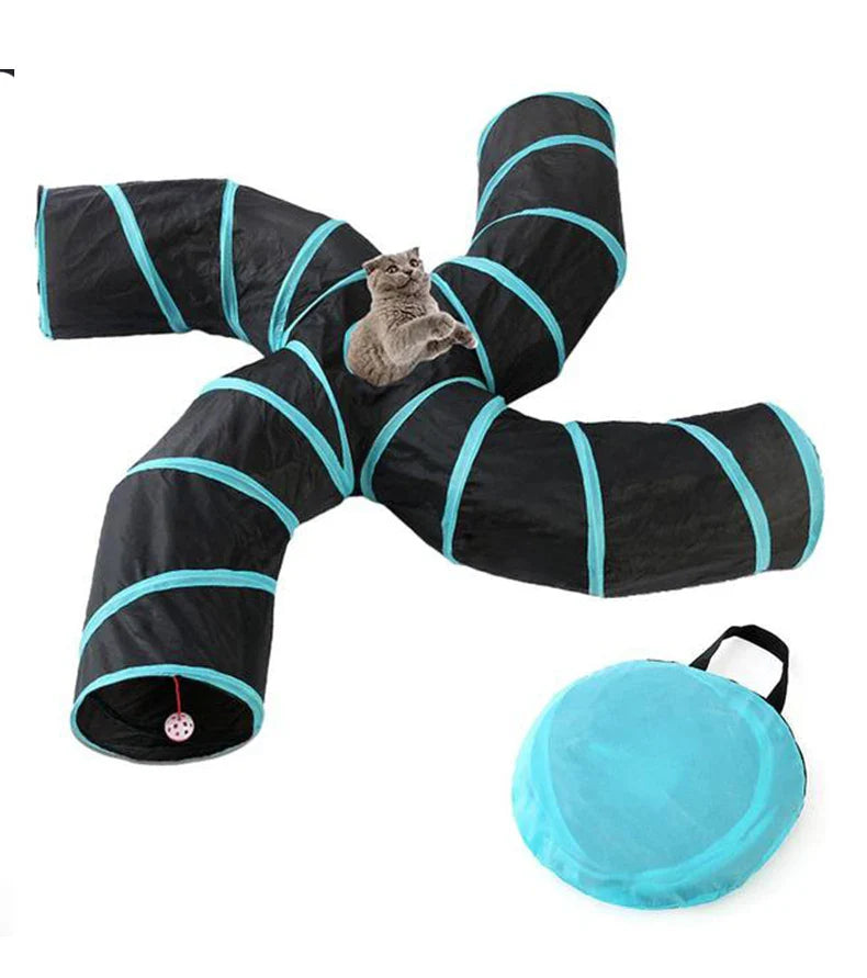 Tunnel Pliable Interactif pour Chat - Multi-Formes - Catounet
