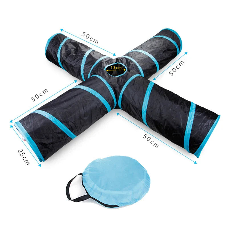 Tunnel Pliable Interactif pour Chat - Multi-Formes - Catounet