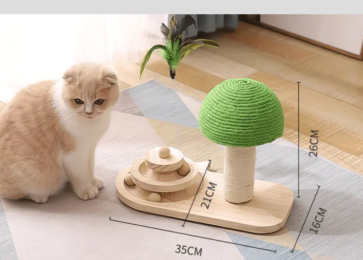 Jouet en Bois Interactif pour Chat Cashymart