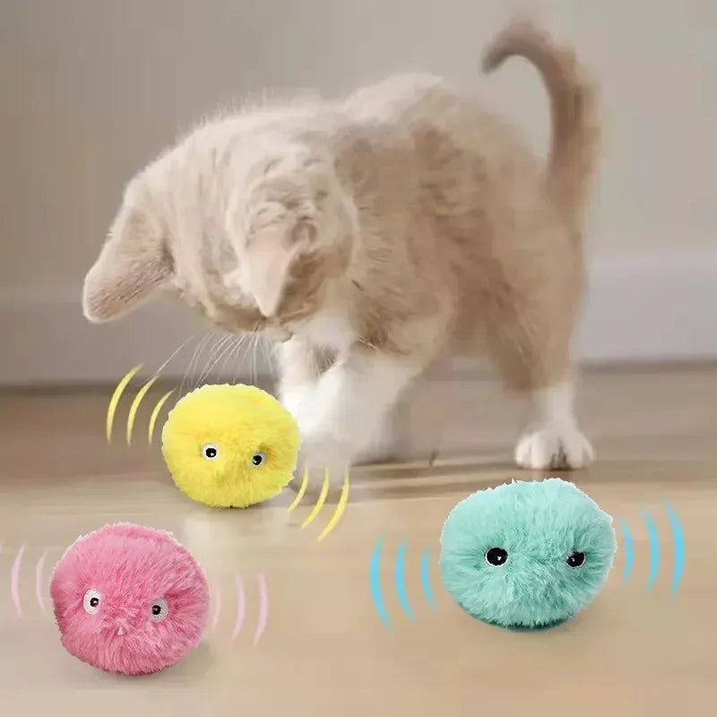 Balle Interactive en Peluche pour Chat Cashymart