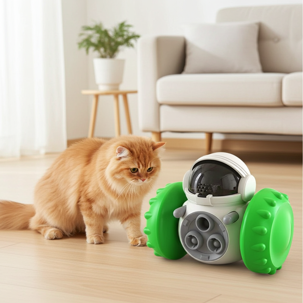 Robot Distributeur de Friandises pour Chat