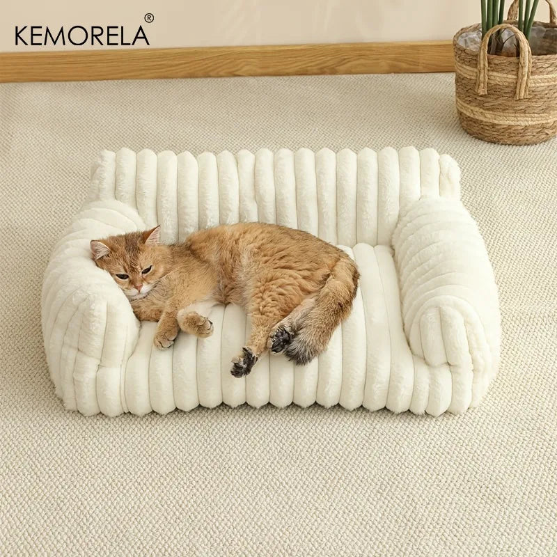 Canapé Moelleux pour Chat — Sofa Velours Doux