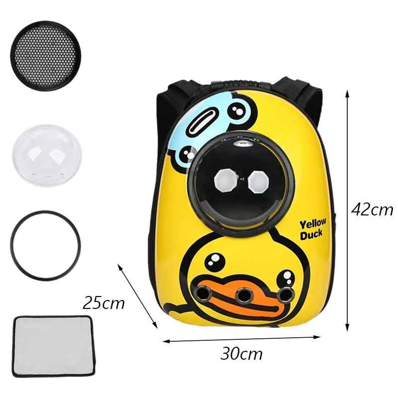 Sac à Dos Capsule pour Chat — Hublot Panoramique, Multi-Couleurs - Catounet