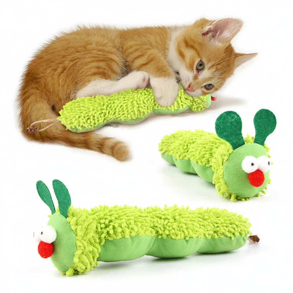 Jouet Peluche Animal Interactive pour Chat — Résistante aux Griffes & Morsures