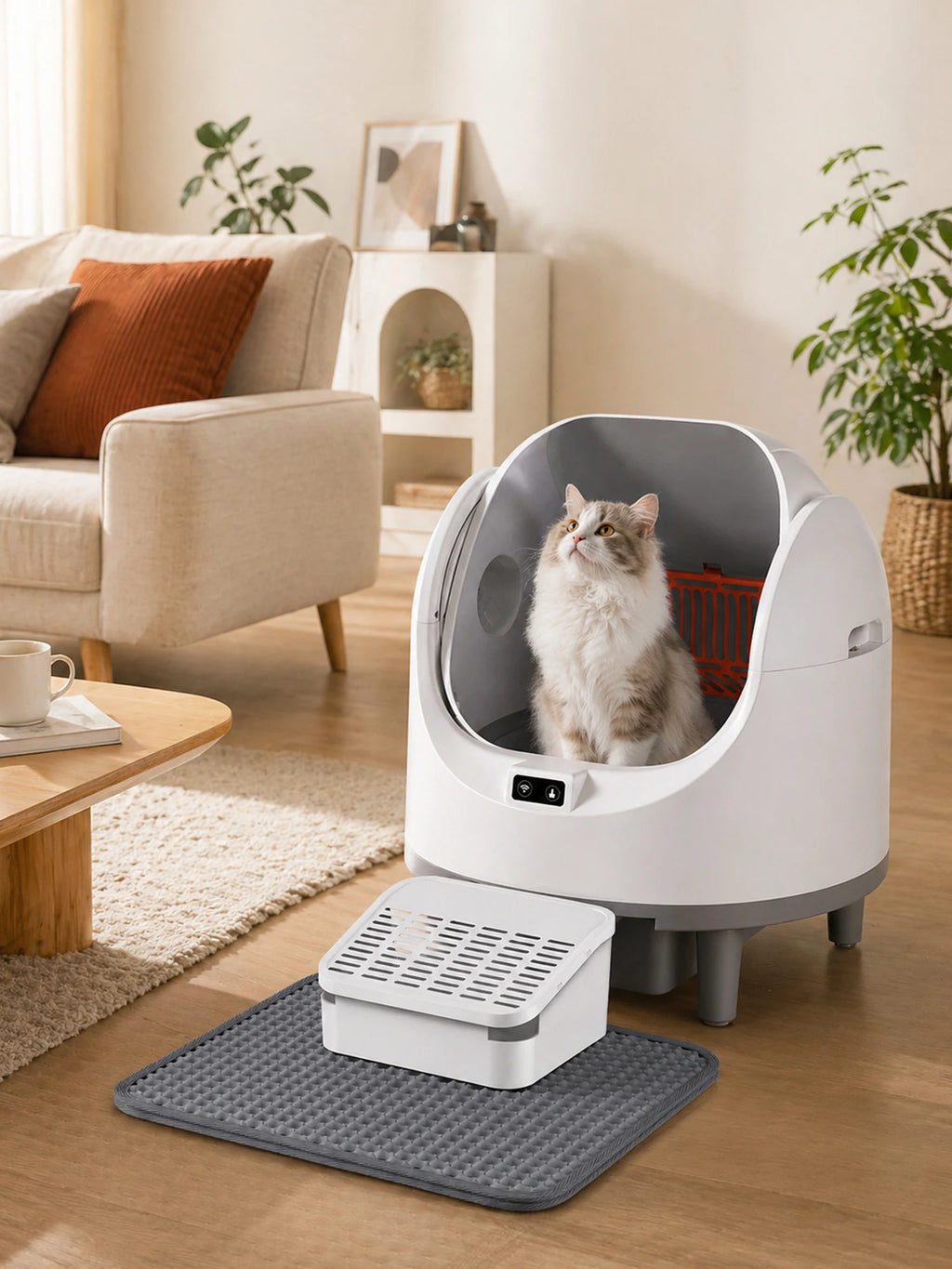 Litière Automatique Cityflee — Open Top, Ultra-Silencieuse & Connectée
