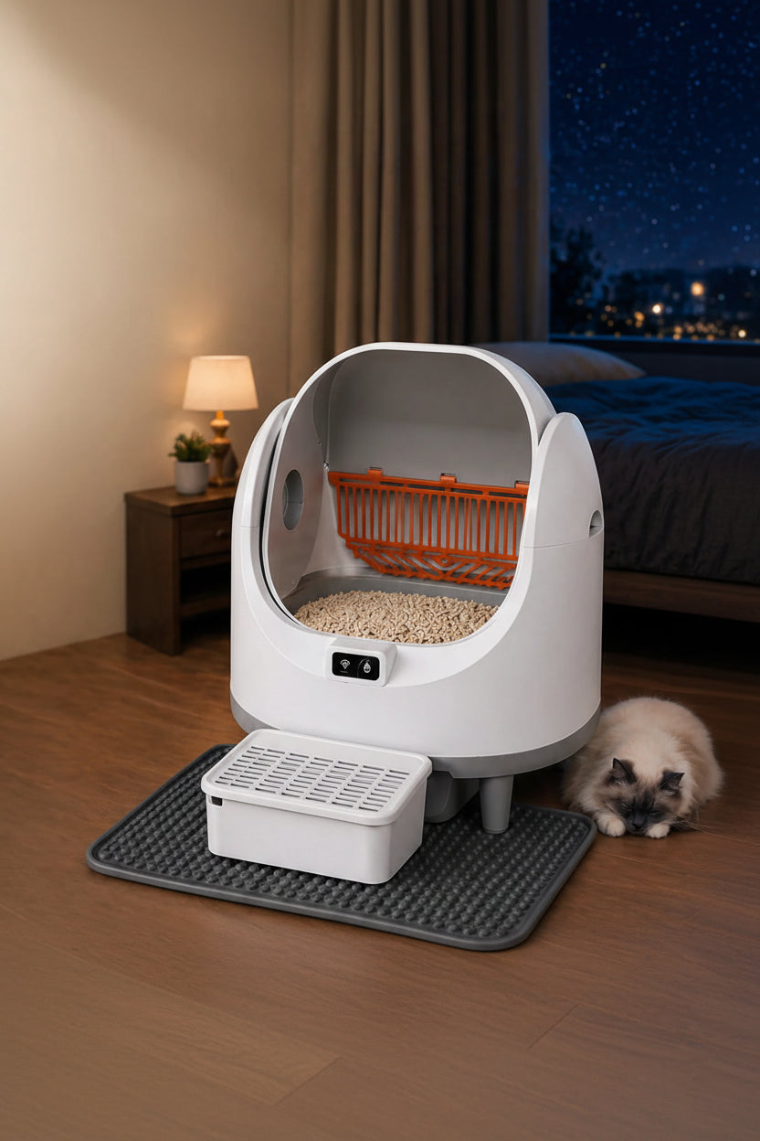 Litière Automatique Cityflee — Open Top, Ultra-Silencieuse & Connectée