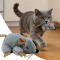 Jouet Souris en Peluche Interactive pour Chat — Son Intégré au Toucher