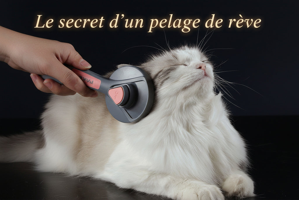 Brosse Démêlante pour Chat et Chien - Élimine les Poils OBA
