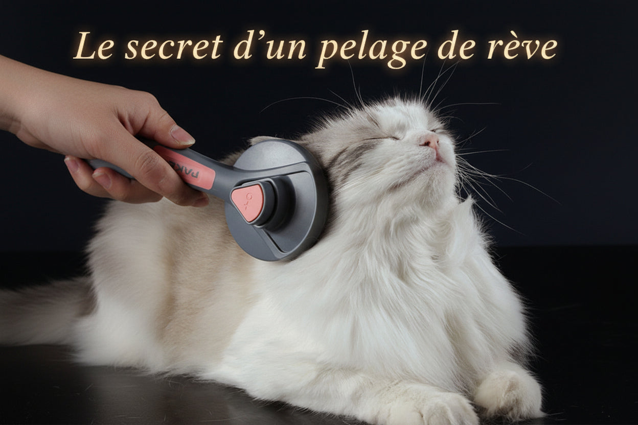 Brosse Démêlante pour Chat et Chien - Élimine les Poils OBA