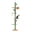 Arbre à Chat Sol-Plafond Style Cactus — 5 Niveaux, Hamac & Griffoir