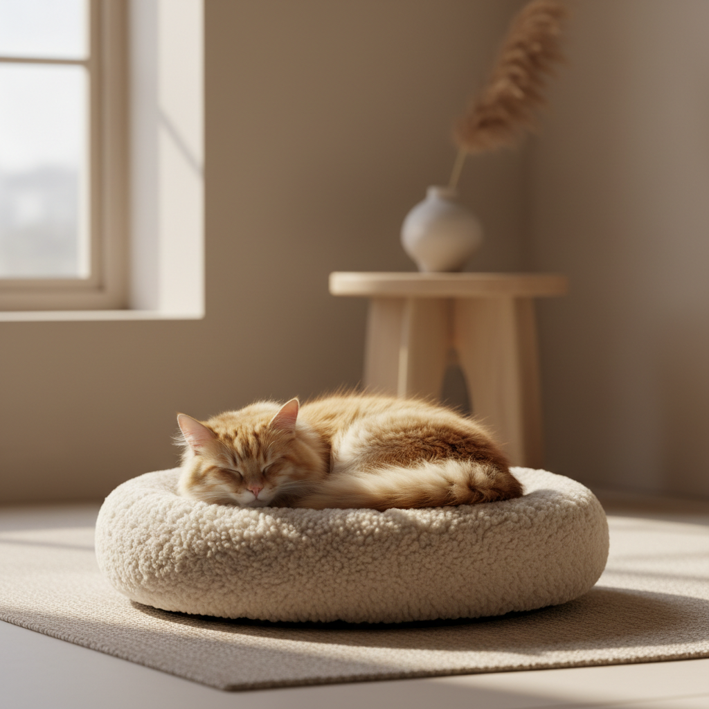 Chat roux cosy