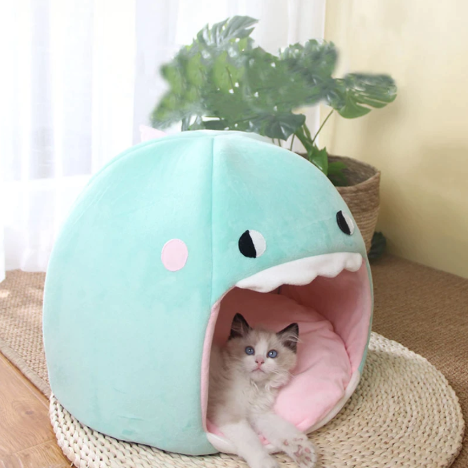 Lit pour Chat en Forme de Requin Toyalfriends