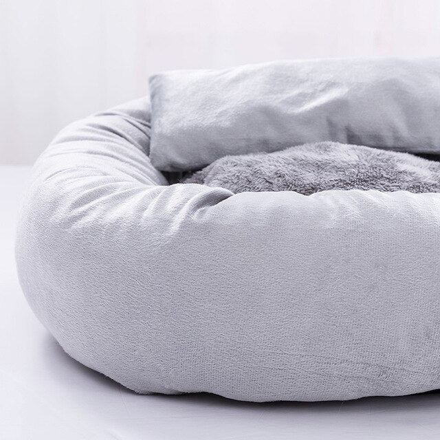 Lit Rond Mignon pour Chat et Chien avec Coussin Vimost Shop