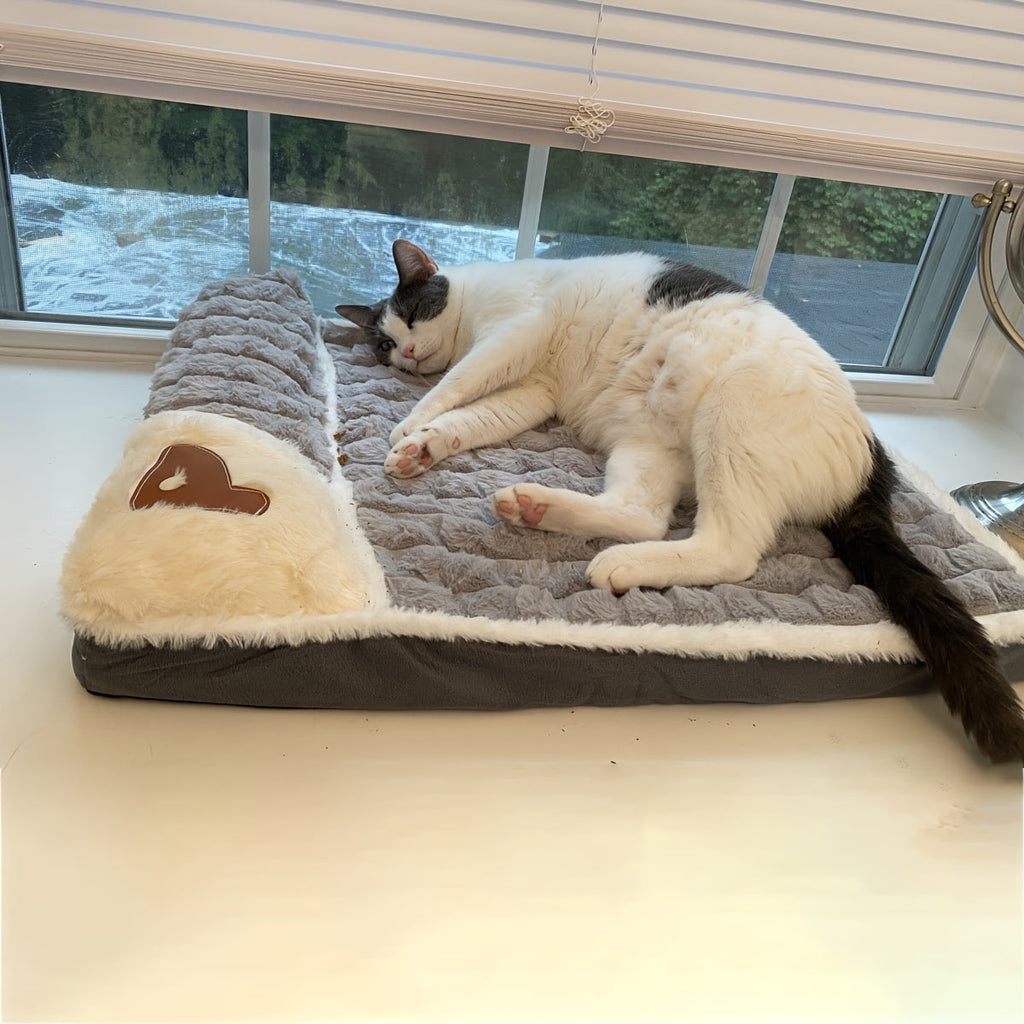 Lit pour Chat Douillet avec Mousse à Mémoire de Forme - Coussin Épais et Confortable - Catounet