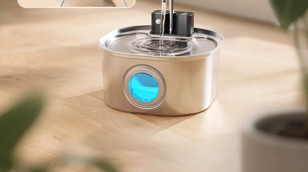 Distributeur d'Eau Intelligent USB en Inox pour Chat - Fontaine Capteur Automatique - Catounet
