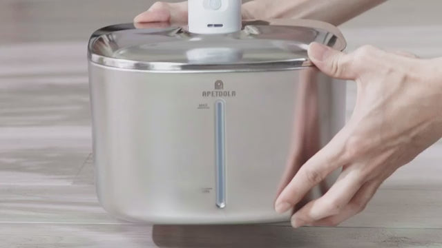 Fontaine à Eau Intelligente pour Chat — Sans Fil, Inox SUS304