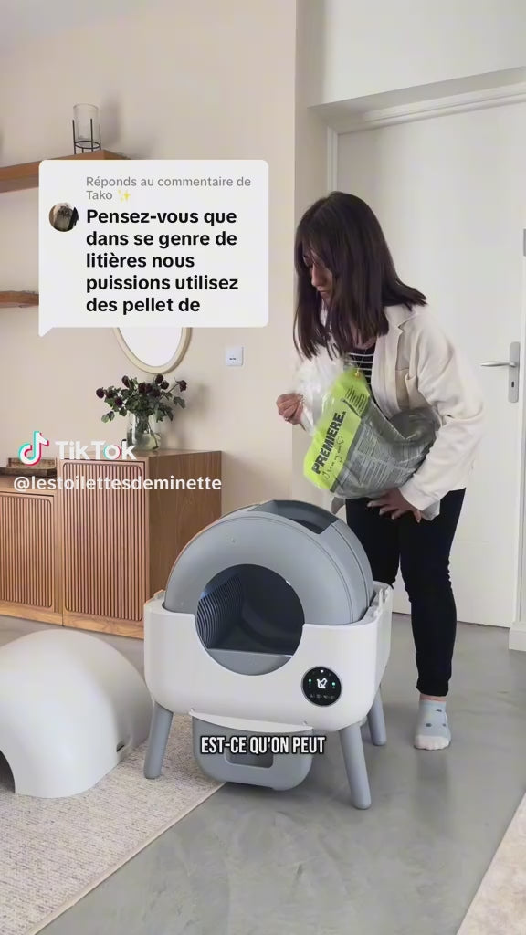 Litière Automatique Devoko 95L — Multi-Chats, Triple Sécurité & Zéro Odeur