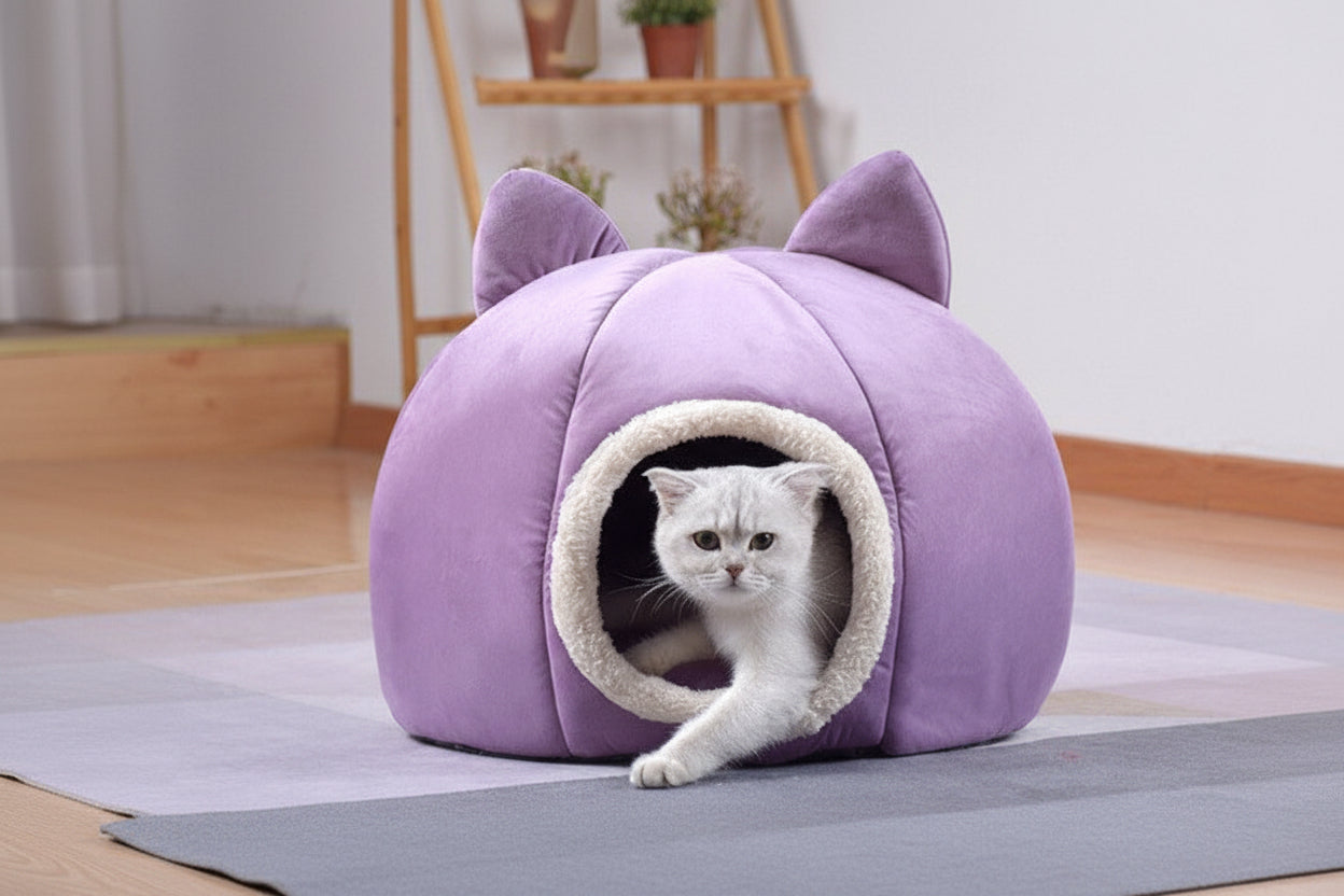 Niche Tente pour Chat et Chien - Nid Chaud d'Hiver Vimost Shop