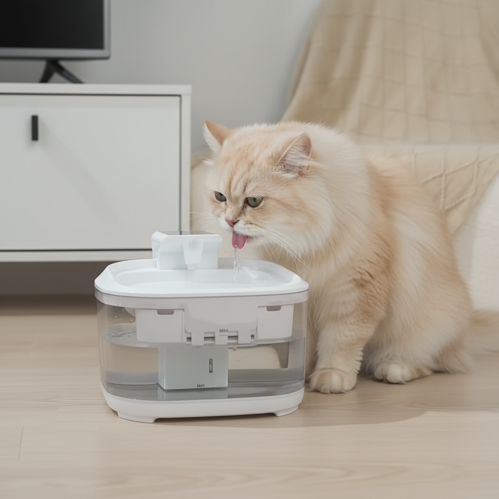 Fontaine à Eau 4,5L Rechargeable pour Chat et Chien — Sans Fil, Circulation Automatique - Catounet